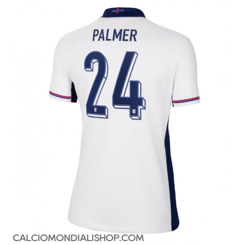 Maglie da calcio Inghilterra Cole Palmer #24 Prima Maglia Femminile Europei 2024 Manica Corta